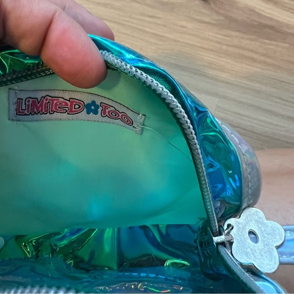 Vintage 90s limited too alien shoulder bag purse rare htf crossbody retro flower - Picture 4 of 4